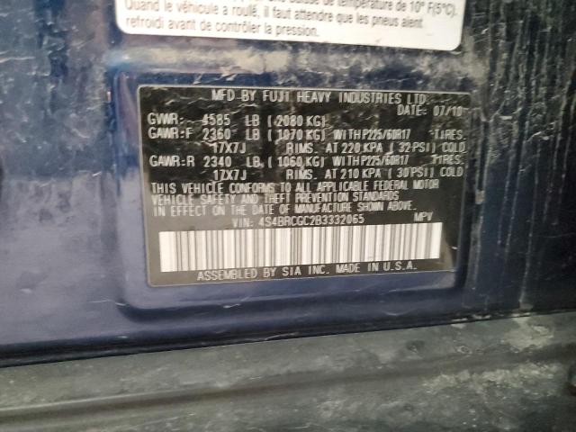 4S4BRCGC2B3332065 Subaru Outback 2.5i Premium