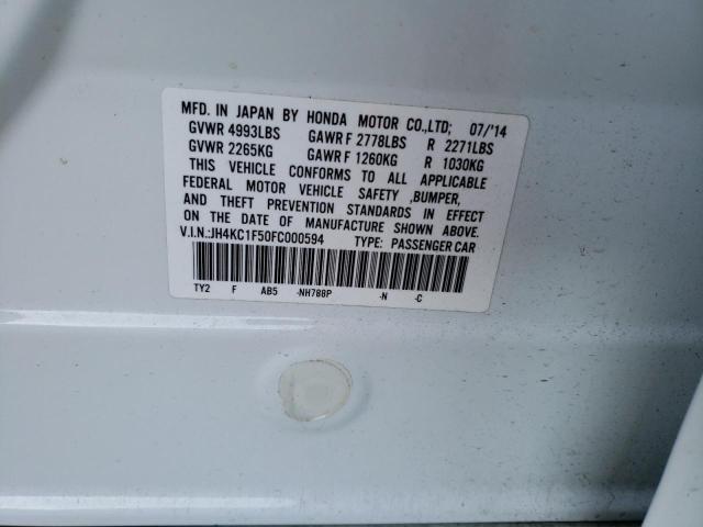 2015 ACURA RLX TECH JH4KC1F50FC000594