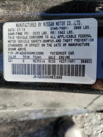 2016 NISSAN 370Z BASE - JN1AZ4EHXGM932888