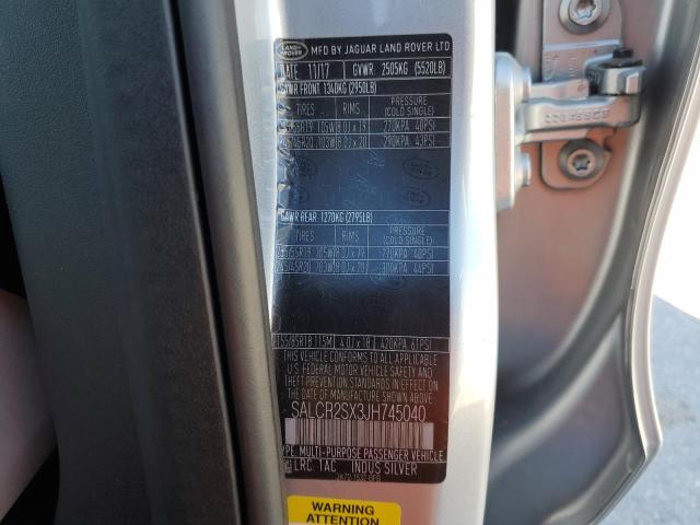 SALCR2SX3JH745040 Land Rover Discovery