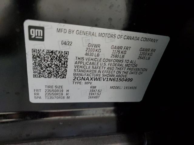 2022 CHEVROLET EQUINOX RS 2GNAXWEV1N6150499