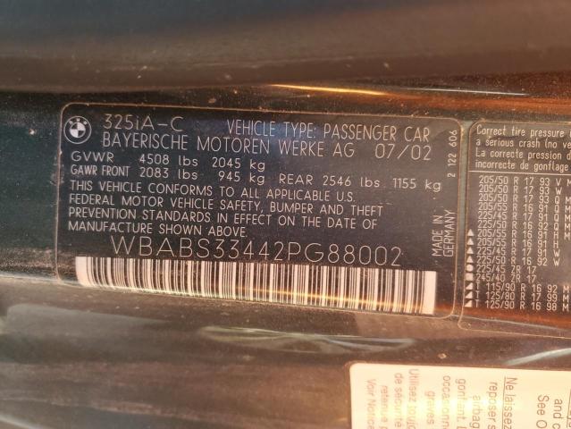 WBABS33442PG88002 BMW 325 CI