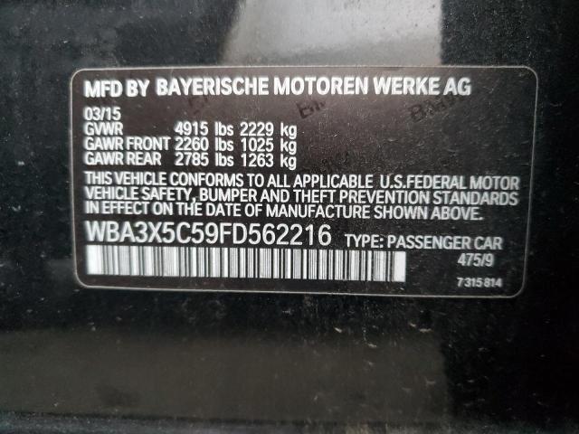 2015 BMW 328 XIGT WBA3X5C59FD562216