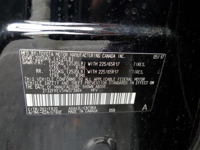 2T3ZFREV5HW373864 Toyota RAV4 LE