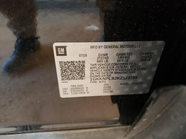 1GKKNPLS2KZ123754 GMC Acadia Denali