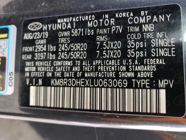 VIN KM8R3DHEXLU063069 2020 HYUNDAI PALISADE no.13