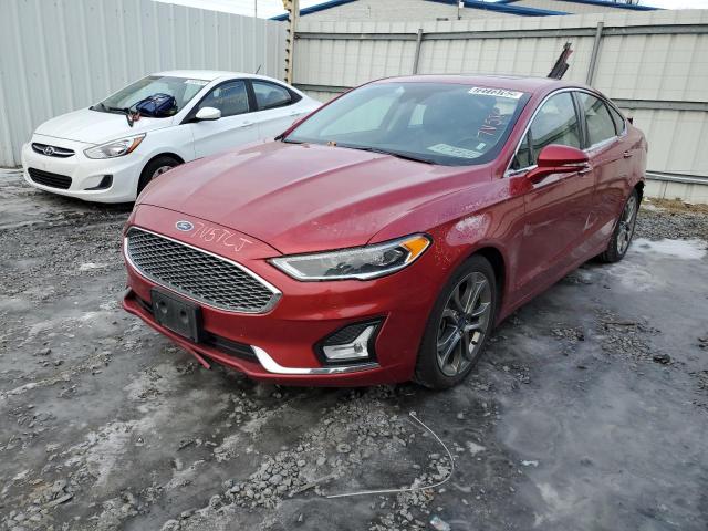 Salvage cars for sale from Copart Albany, NY: 2020 Ford Fusion Titanium