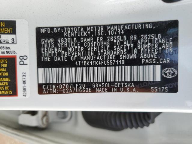 4T1BK1FK4FU557119 Toyota CAMRY XSE