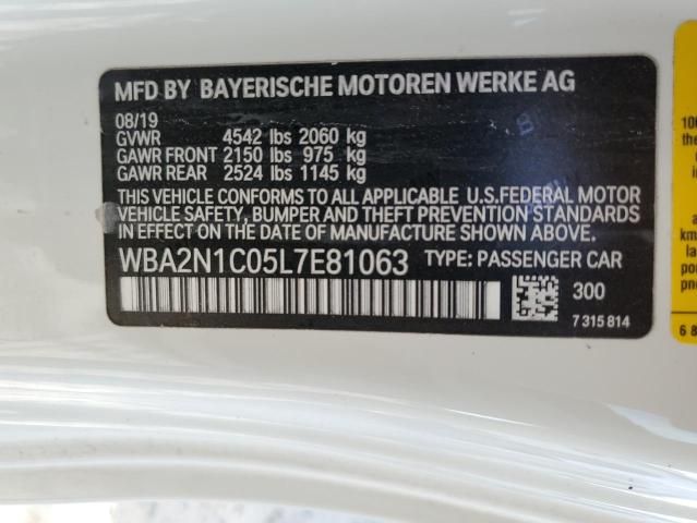 2020 BMW M240I WBA2N1C05L7E81063
