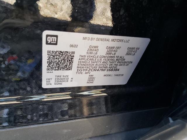 1GYFZCR47NF168384 Cadillac Xt4 Premium Luxury