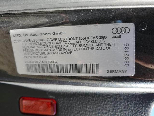 2022 AUDI RS6 WUA1CBF25NN903984