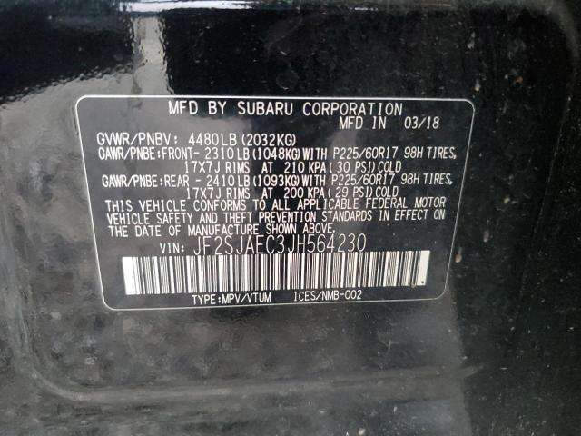 JF2SJAEC3JH564230 Subaru Forester 2.5i Premium