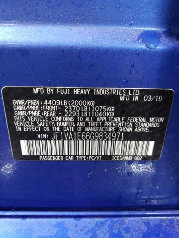 2016 SUBARU WRX PREMIU - JF1VA1E66G9834971