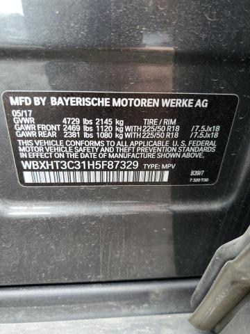 2017 BMW X1 XDRIVE2 - WBXHT3C31H5F87329