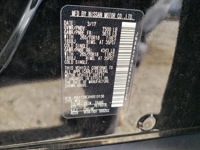 JN8AY2NCXH9510136 Nissan ARMADA SV