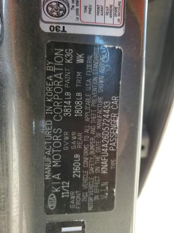 KNAFU4A26D5724433 KIA Forte