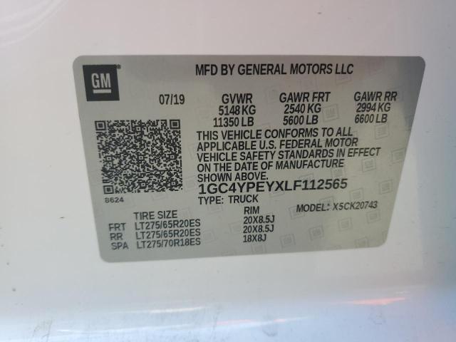 2020 CHEVROLET SILVERADO2 - 1GC4YPEYXLF112565