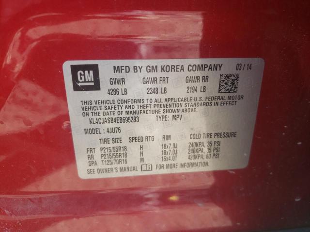 KL4CJASB4EB695393 Buick Encore