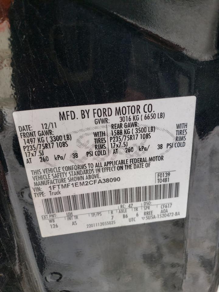 1FTMF1EM2CFA38090 2012 Ford F150