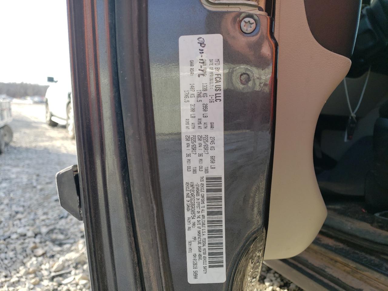2C4RDGCG9GR309754 2016 Dodge Grand Caravan Sxt