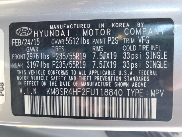2015 HYUNDAI SANTA FE G - KM8SR4HF2FU118840