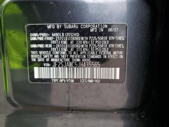 JF2SJAWC5JH435565 Subaru Forester 2.5i Touring