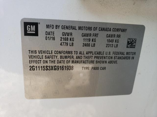 2016 CHEVROLET IMPALA LT - 2G1115S3XG9161938