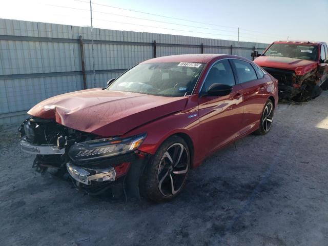 Salvage cars for sale from Copart New Braunfels, TX: 2022 Honda Accord Hybrid