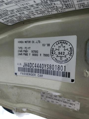 JH4DC4440YS801801 Acura INTEGRA SE