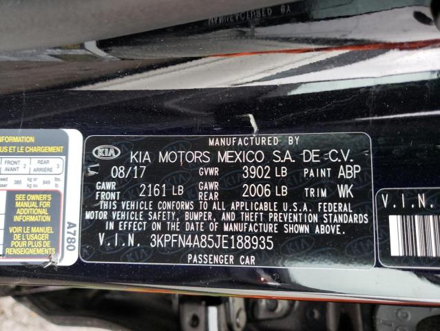 3KPFN4A85JE188935 KIA FORTE EX
