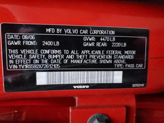 YV1RS592X72612105 Volvo S60 2.5T