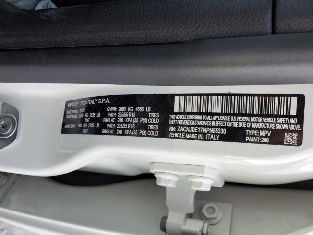 2022 JEEP RENEGADE A ZACNJDE17NPN55330
