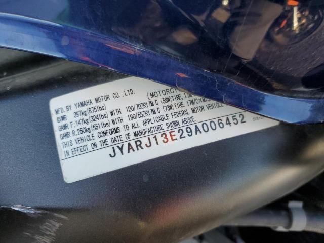 2009 YAMAHA FZ6 SHG JYARJ13E29A006452