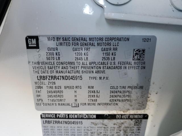 2022 BUICK ENVISION A LRBFZRR47ND045915