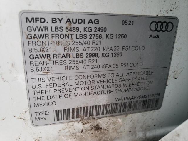 2021 AUDI Q5 SPORTBA WA15AAFY0M2113795