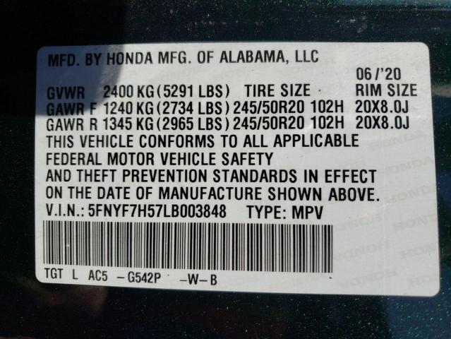 2020 HONDA PASSPORT E - 5FNYF7H57LB003848