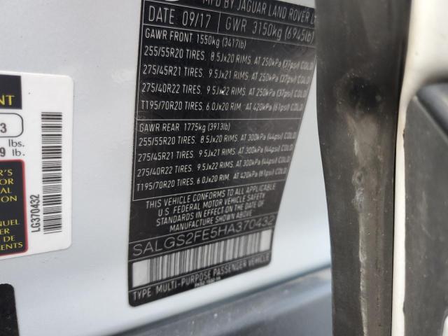 SALGS2FE5HA370432 Land Rover Range Rover Supercharged