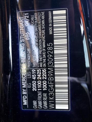 2021 MERCEDES-BENZ A 220 4MAT - W1K3G4FB9MJ309285
