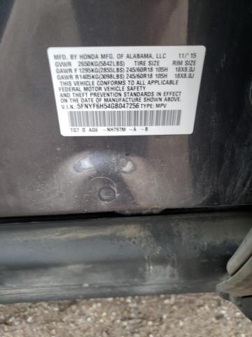 2016 HONDA PILOT EXL - 5FNYF6H54GB047256