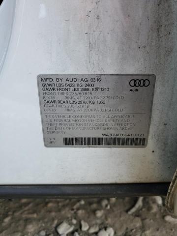 2016 AUDI Q5 PREMIUM - WA1L2AFP8GA118121