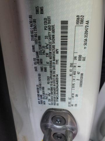 2022 FORD ESCAPE TIT - 1FMCU9J92NUA80514