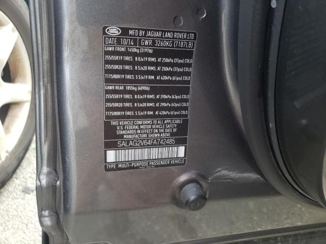 2015 LAND ROVER LR4 HSE - SALAG2V64FA742485