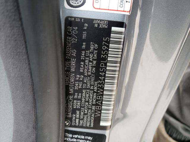 WBABW33445PL35975 BMW 325 CI
