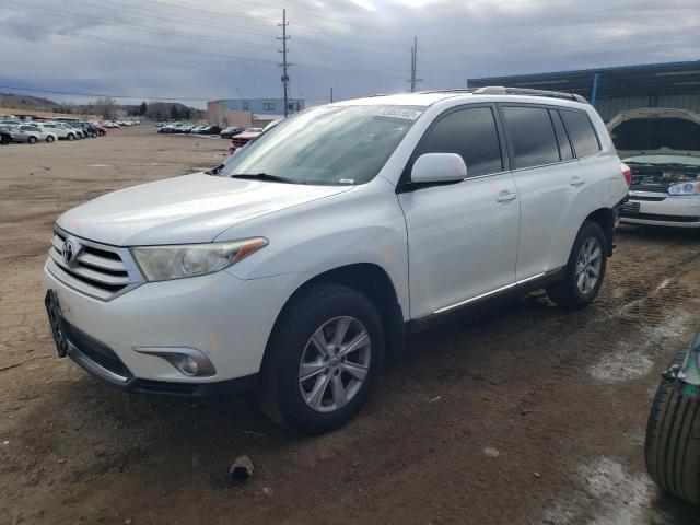 Salvage cars for sale from Copart Colorado Springs, CO: 2012 Toyota Highlander Base