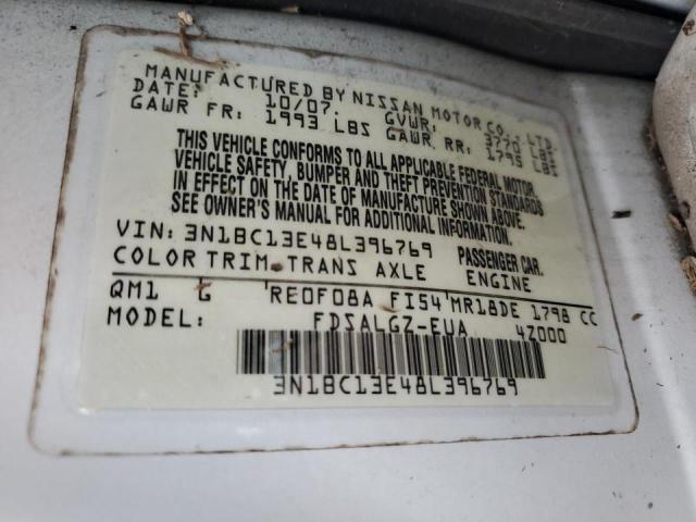 3N1BC13E48L396769 Nissan VERSA S