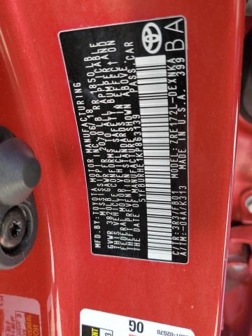 2019 TOYOTA COROLA 5YFBURHE1KP863139