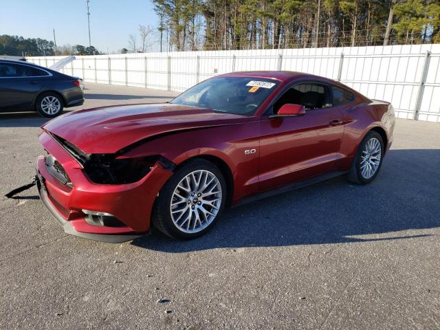 Salvage cars for sale at Dunn, NC auction: 2017 Ford Mustang GT