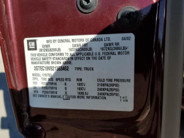 2GTEC19V821363462 GMC New Sierra C1500