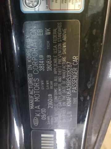 KNAFU6A26B5318287 KIA FORTE EX