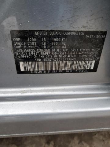 4S3GTAC63K3739649 Subaru Impreza Premium